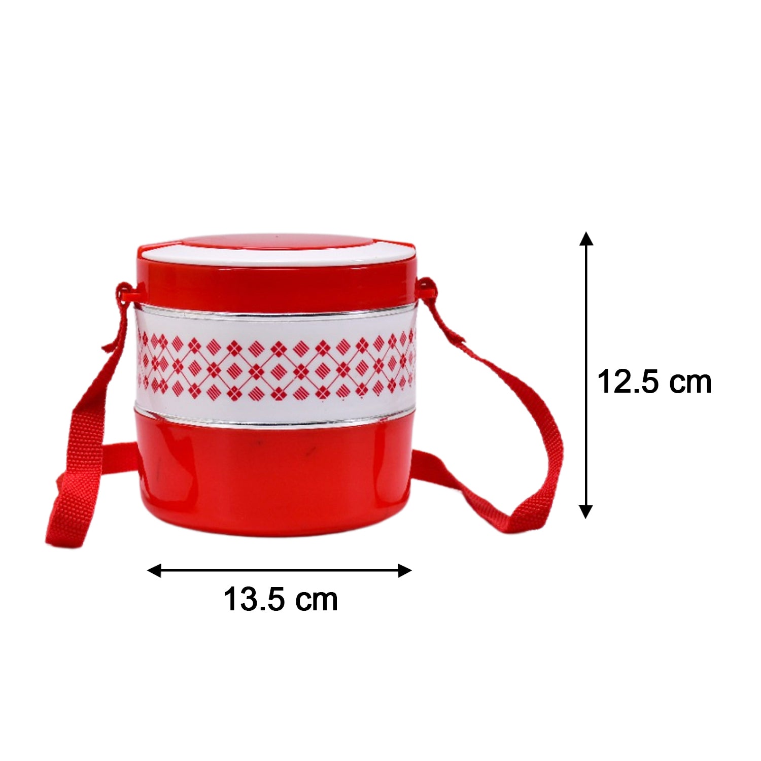 2-container adjustable tiffin set. 2-container adjustable tiffin set.